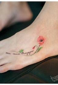 dievčenské tetovanie chodidiel 47520-noha päťcípý vzor tetovania hviezd