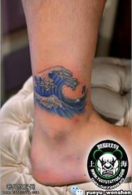 spray tattoo pattern on the ankle