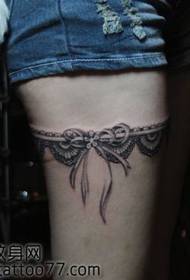 modello di tatuaggio di pizzo sexy popolare gambe di bellezza