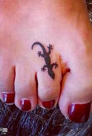 voetgekko tattoo patroon