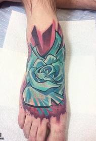 watercolor rose tattoo on the scorpion 47786 - watercolor apple tattoo on the scorpion