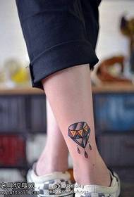 drágakő tetoválás a boka