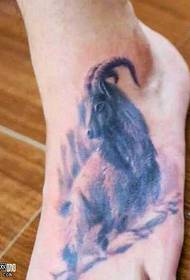 láb kecske tetoválás minta