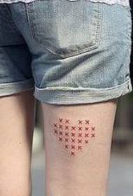 djevojke noge popularan lijep ljubav uzorak tetovaža