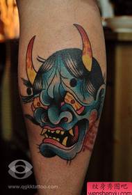 Handsome classic prajna tattoo pattern on the legs