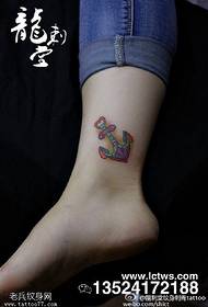 malt vakkert anker tatoveringsmønster