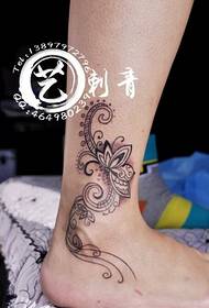 Foot Totem Flower Tattoo Art Tattoo
