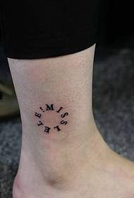 bare feet small fresh tattoo tattoo is very personality