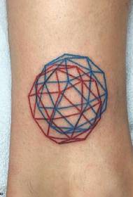 щиколотки лінія геометрія татуювання візерунок
