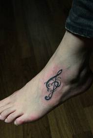 ομορφιά πόδι κλασικό σημειωματάριο μόδας τοτέμ εικόνα μοτίβο τατουάζ
