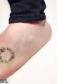 Fuß Blume Tattoo Muster