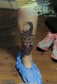 gemoolt léif Clown Tattoo Muster