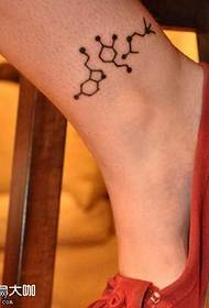 modello del tatuaggio del gene del piede