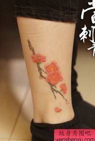 girls like the legs only plum tattoo pattern