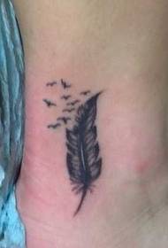 iphethini elincane le-feather tattoo onyaweni