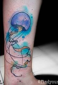 теля аквареллю медузи татуювання візерунок