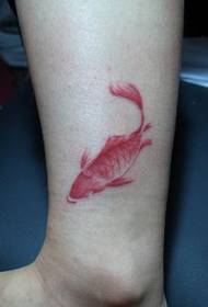 dívky jako noha barevný inkoust styl malé olihně tetování vzor