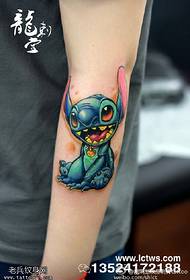 bonito colorido lindo patrón de tatuaxe de punto