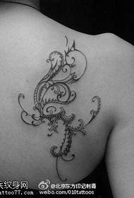classic traditional vine thorn tattoo pattern