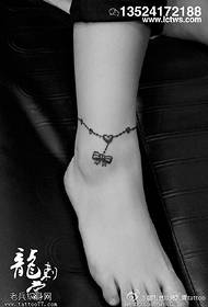 exquisite anklet tattoo qauv