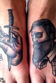 Ko Taw Dub Riam Txawv Portrait Tattoo Txawv