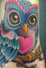 ფეხის owl tattoo ნიმუში