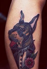 слатка слатка велика пса тетоважа стопала