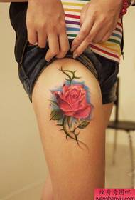 красота ноги красивые цветные роза тату