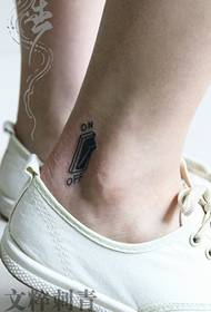 switch tattoo pattern on the ankle