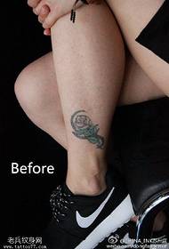 прості свіжі троянди татуювання візерунок