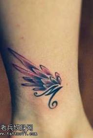 voetje kleine vleugels Engels tattoo patroon