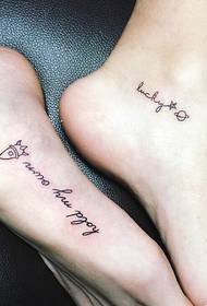 low-key English tattoo pictures on the instep