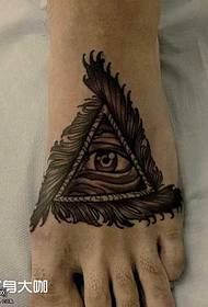 patrón de tatuaxe de ollos completos