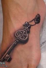 Ασταθής ρεαλιστική μοτίβο τατουάζ κλειδιών