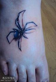 шемата за тетоважа на пајакот на стапалата