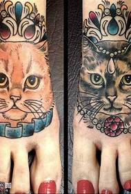 noha kočka tetování vzor