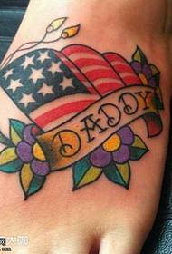 foot Amerikaanse vlag tattoo tattoo