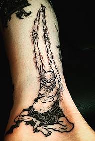 Modello di tatuaggio giapponese del piede