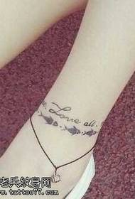 tattoo anklet tattoo