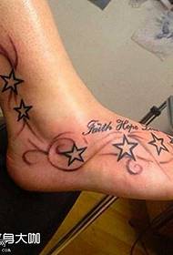 i-foot star tattoo iphethini