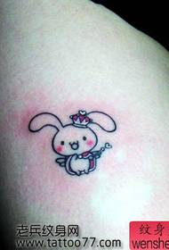 modèle de tatouage lapin super mignon beauté jambes