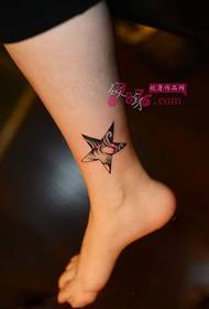 Dealbh Tatù Ankle Fantasy Starry Stars