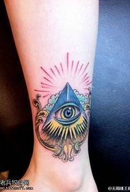 ngjyra e këmbës foto e tatuazhit të syrit të Zotit
