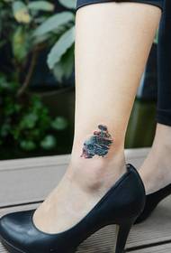 kreatív boka kis koponya divat tetoválás képek