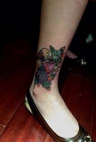 рисунок татуировки цвета лодыжки