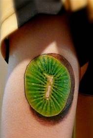 gizona oinez kolorea kiwi cute tatuaje eredua
