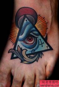 a popular eye tattoo on the back of the eye