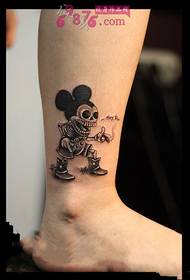 Mickey pele retro pēdu totēma attēls
