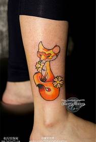 kotník barva fox tetování vzor