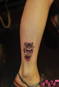 isitayela esitsha se-owl ankle iflip tattoo